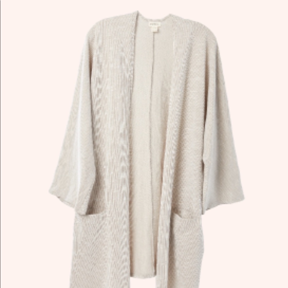 Ribbed Sweater Coat